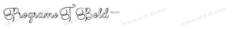 ProgramoT Bold字体转换